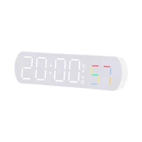 RELOJ DIGITAL DE MESA SATELLITE AC-T6884 LED BLANCO