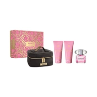 PERFUME KIT VERSACE BRIGHT CRYSTAL EAU DE TOILETTE 90ML + BODY LOTION 100ML + SHOWER GEL 100ML + NESCESER