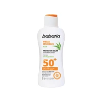 LECHE PROTECTOR SOLAR BABARIA ALOE PIELES SENSIBLES SPF50 100ML