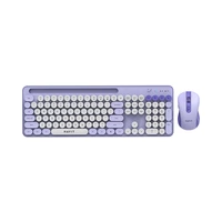 KIT TECLADO Y MOUSE INALÁMBRICO HAVIT HVKB-KB832GCM-PW MORADO