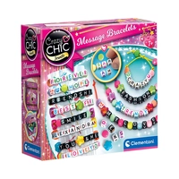 KIT DE JOGO CLEMENTONI CRAZY CHIC JEWELS 18634 MESSAGE BRACELETS