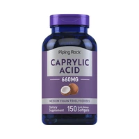 VITAMINA PIPINGROCK CAPRYLIC ACID 660MG 150 CÁPSULAS