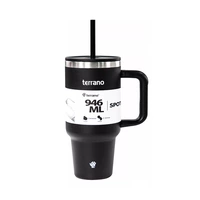 VASO TÉRMICO TERRANO SPOTIE CUP 946ML NEGRO