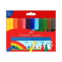 MARCADOR FABER CASTELL JUMBO CONNECTOR PEN 66200012 12 UNIDADES