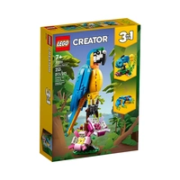 JUGUETE DE CONSTRUCCIÓN LEGO CREATOR EXOTIC BLUE PARROT 3 EN 1 31136 253 PIEZAS