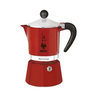 CAFETERA BIALETTI RAINBOW 4961 1 TAZA 60ML ROJO