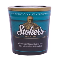 TABACO PARA MASCAR STOKER'S POTE LONG CUT COOL WINTERGREEN