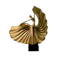 FIGURA DECORATIVA DE BAILARINA CONCEPTS 437-4911434 40 CM DORADO