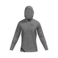 REMERA DE PESCA CON CAPUCHA SUNFLEX SPORT RAGLAN DRY-FIT GRIS