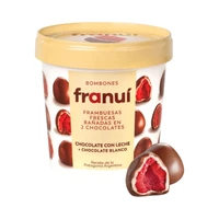 CHOCOLATE CON LECHE FRANUI FRAMBUESAS 150GR