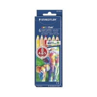 LÁPIS DE COR STAEDTLER NORIS CLUB SUPER JUMBO 120 NC6 6 UNIDADES