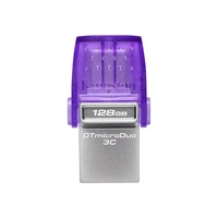 PENDRIVE KINGSTON MICRODUO 3C 128GB USB-A + USB-C 3.2 PURPURA