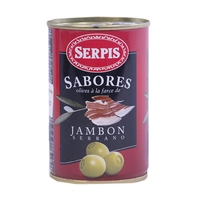 ACEITUNAS EL SERPIS RELLENAS DE JAMÓN 300G