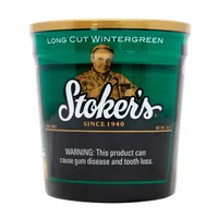 TABACO PARA MASCAR STOKER'S POTE LONG CUT WINTERGREEN