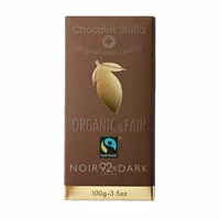 CHOCOLATE STELLA ORGANIC & FAIR 92% CACAO DARK 100GR