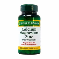 VITAMINA CALCIUM, MAGNESIUM & ZINC NATURES'S BOUNTY WHITE VITAMIN D3 100 CÁPSULAS