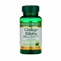 Ginkgo Biloba Nature's Bounty 120mg 100 Capsulas