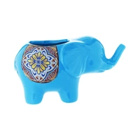 VASO DE CERÂMICA CONCEPTS 445-344310 ELEFANTE AZUL CLARO