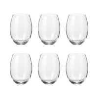 SET DE VASOS BOHEMIA CRISTALLIN 560ML 6 PIEZAS