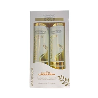 KIT TRATAMIENTO CAPILAR KERABRASIL MANDIOCA GOLD 2 PIEZAS