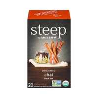 TÉ BIGELOW STEEP ORGANIC CHAI 20 UNIDADES