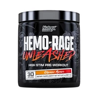 SUPLEMENTO NUTREX HEMO-RAGE UNLEASHED PRE-WORKOUT ORANGE MANGO 180GR