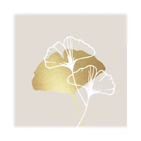 SERVILLETAS DE PAPEL PPD GOLDEN GINGKO TAUPE 133002305 33 X 33 CM 20 UNIDADES