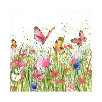 SERVILLETAS DE PAPEL PPD FLOWERFIELD 1334376 33 X 33 CM 20 UNIDADES