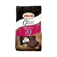 CHOCOLATE VALOR 70% CACAO MINI SIN AZUCAR 144GR