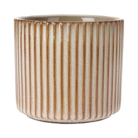 VASO DE CERÂMICA KPM 032733 12 X 11 CM CREME - MARROM