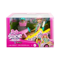 KIT DE JUEGO MATTEL BARBIE STACIE TO THE RESCUE GO-KART TOY CAR HRM08