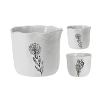 VASO DE CERÂMICA KPM 036410 10 X 8 CM BRANCO SORTIDO