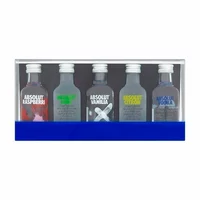 Vodka Absolut Mini Pack 5 unidades de 50ml