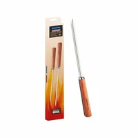 ESPETO TRAMONTINA T264991 009 INOX MANGO DE MADERA / 30CM CON 6 PIEZAS