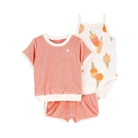 CONJUNTO INFANTIL CARTER'S 1Q427710 NIÑA 3 PZS