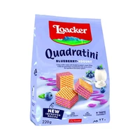 GALLETITA WAFER LOACKER QUADRATINI BLUEBERRY YOGURT 220GR