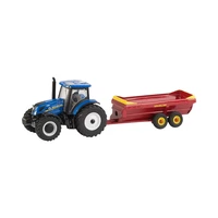 JUGUETE TOMY NEW HOLLAND COUNTRY TRACTOR WITH V-TANK MANURE SPREADER T6.165 13951