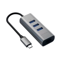 HUB SATECHI ST-TC2N1USB31AM 4 EN 1 USB-C GRIS ESPACIAL