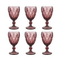 SET DE COPAS PARA VINO CV-319 330ML BORDÓ 6 PIEZAS