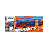 LANZADOR DE DARDOS ZURU X-SHOT INSANITY SERIE 1 MAD MEGA BARREL BLASTER 36609