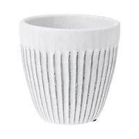 VASO DE CERÂMICA KPM 033444 11.5 X 11.5 CM BRANCO