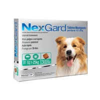 ANTIPARASITARIO NEXGARD 10.1-25KG 3 TABLETAS