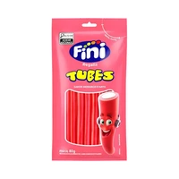 GOMITAS FINI REGALIZ TUBES FRESA Y NATA 80GR