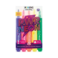 MARCADOR RESALTADOR MOOVING SERIOUS COLORING PWR NEON 3051205 5 UNIDADES