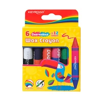 CRAYONES KEYROAD WAX CRAYON DUO COLOUR KR972803 6 UNIDADES