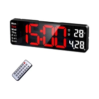 RELOJ DIGITAL DE PARED SATELLITE AC-T6811 LED ROJO