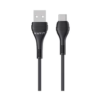 CABO HAVIT CB6161 USB-A A USB-C 1M PRETO