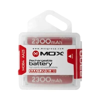 PILAS RECARGABLES MOX MO-AA2300B4 AA 4X/2300MAH