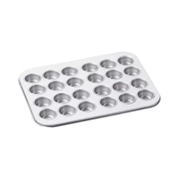 MOLDE PARA MUFFINS Y CUPCAKES CUISINART AMB-24MMP CHEF'S CLASSIC 24 TAZAS PLATA