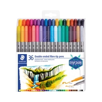 CANETA MARCADOR STAEDTLER DE DOUBLE-ENDED FIBRE-TIP PENS 3200 TB36 36 UNIDADES